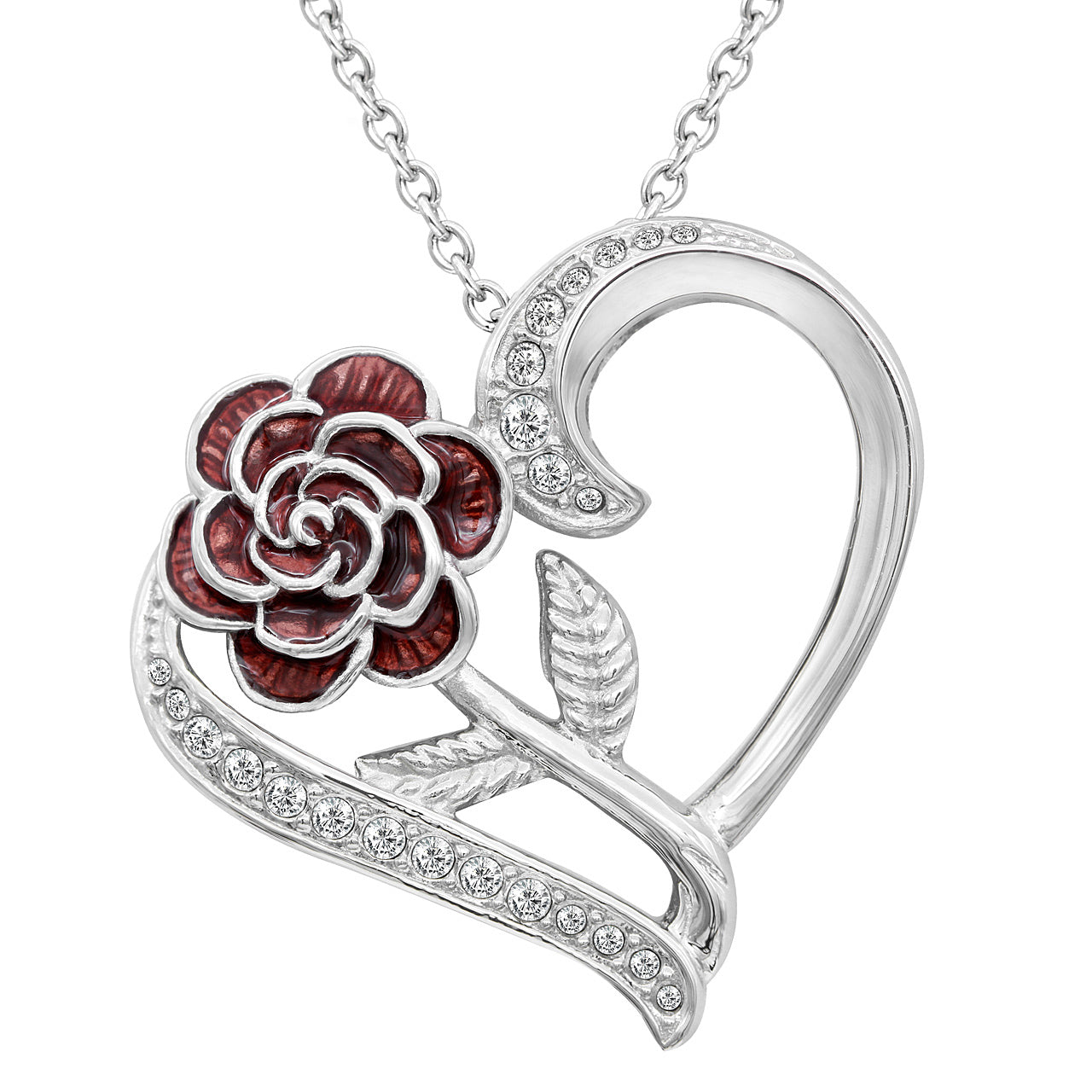 Rosa Dell’Amore Heart Necklace