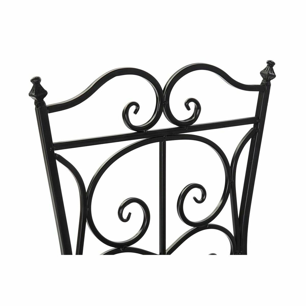 Garden chair DKD Home Decor Black Ceramic Multicolour Ironwork (39 x