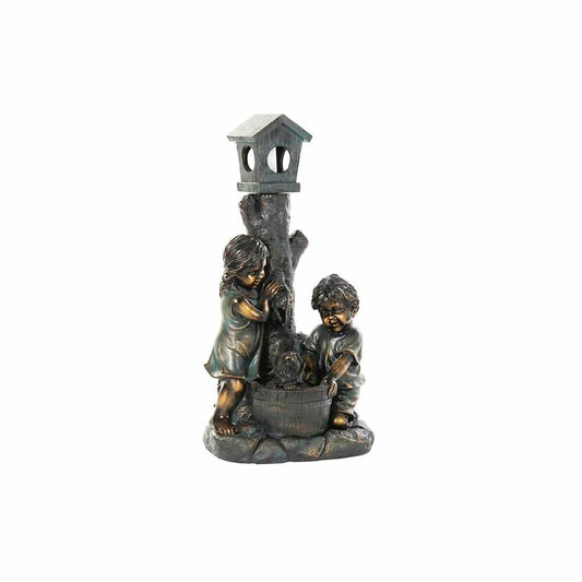 Garden fountain DKD Home Decor Bronze Resin Children 45 x 30 x 87 cm