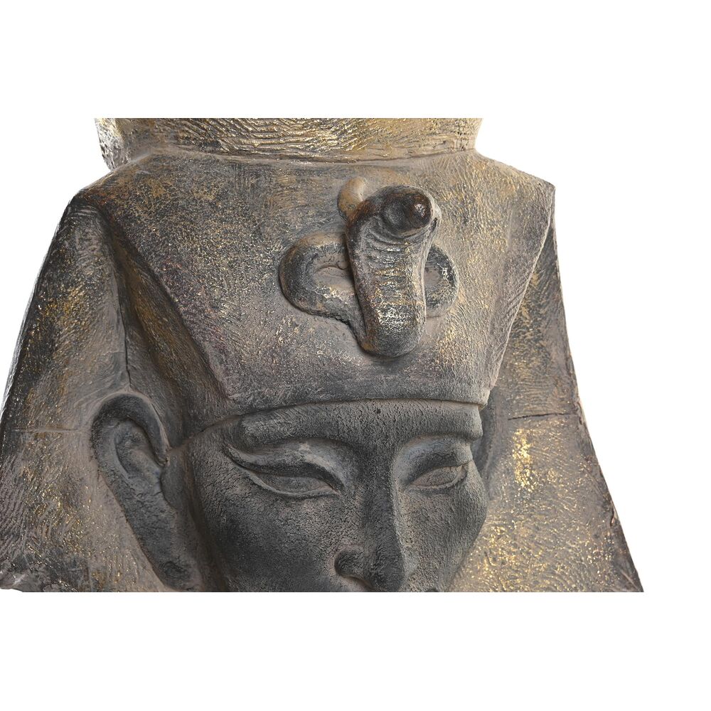 Planter DKD Home Decor Golden Metal Egyptian Man Magnesium (38 x 27 x