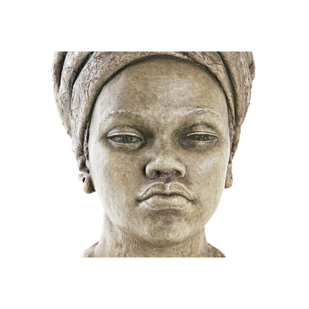 Planter DKD Home Decor Grey Colonial African Woman (26 x 25 x 47 cm)