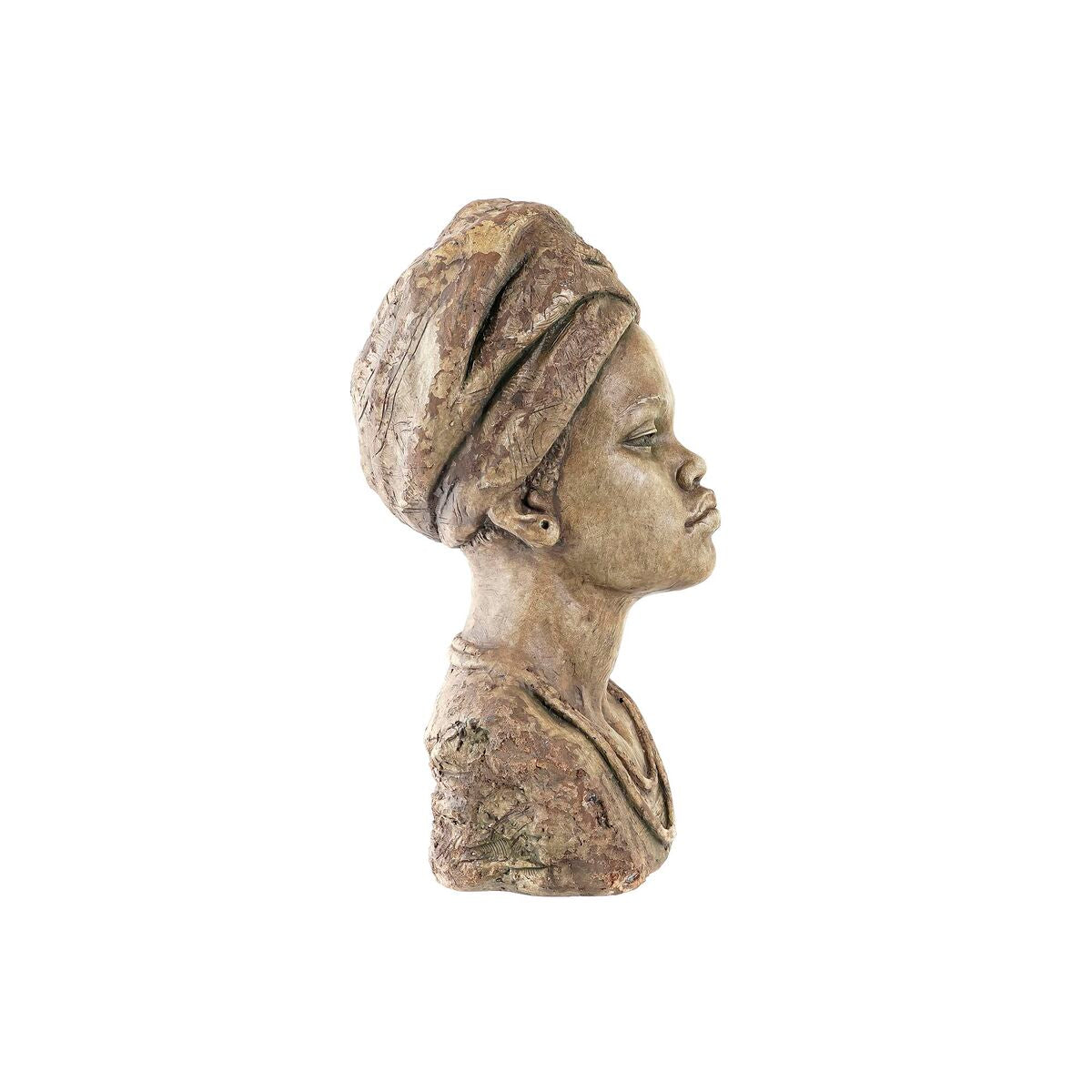 Planter DKD Home Decor Grey Colonial African Woman (26 x 25 x 47 cm)