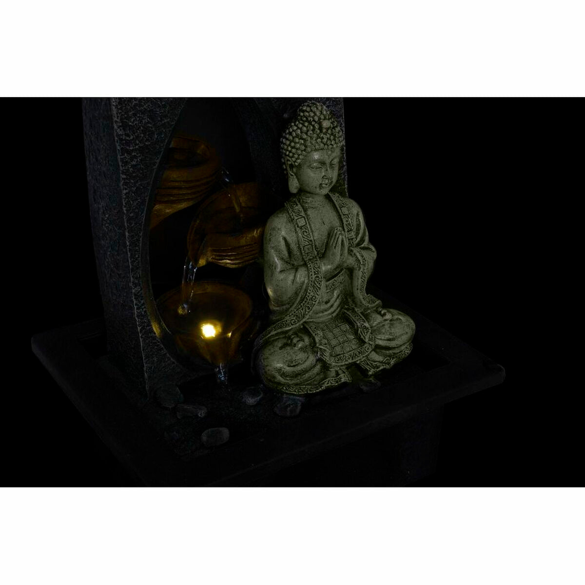 Garden fountain DKD Home Decor Buddha Resin 15 x 15 x 25 cm Oriental