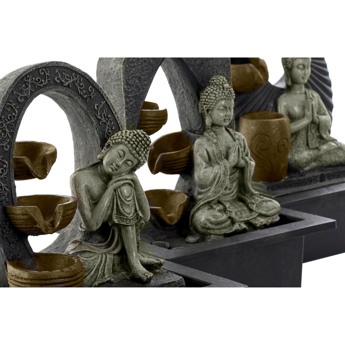 Garden fountain DKD Home Decor Buddha Resin 15 x 15 x 25 cm Oriental