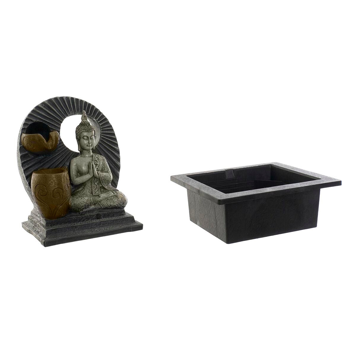 Garden fountain DKD Home Decor Buddha Resin 15 x 15 x 25 cm Oriental