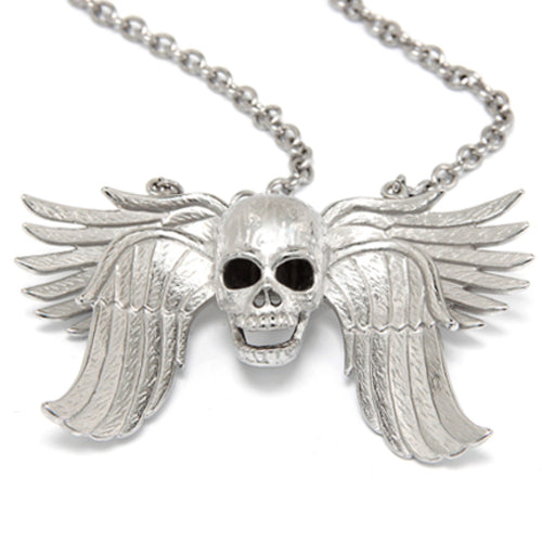 Immortalia - Skull with Wing Necklace